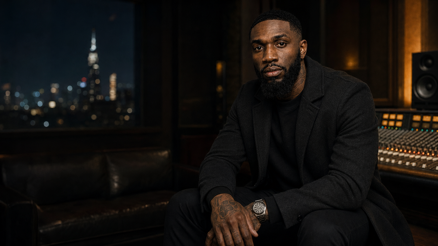 TY RICH — Studio portraiture built for a grown man's catalog — calm, tailored, unhurried.