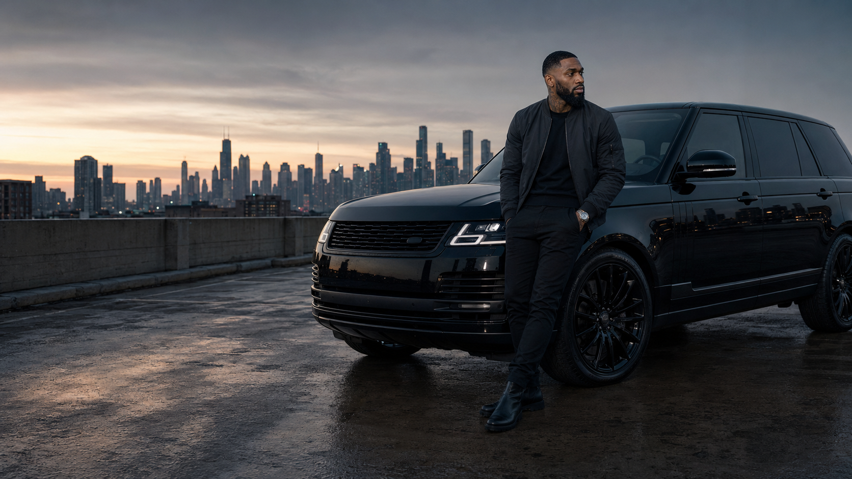 TY RICH — Chicago roots, global reach — campaign imagery positioned for the next tier.